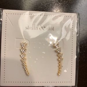 Stella & Dot Pave Ear Climber-Gold